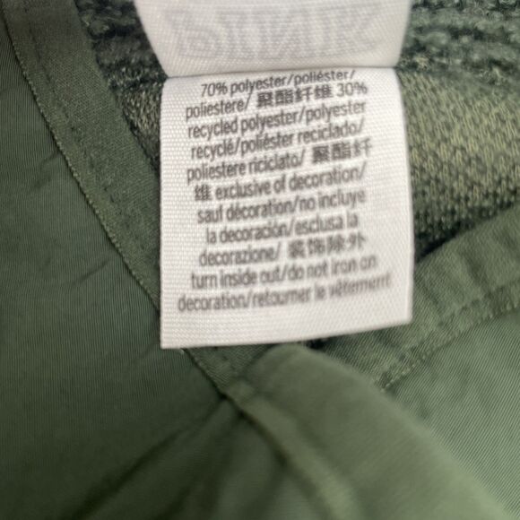 Victorias Secret PINK Jacket Medium Dark Green Sherpa Snap Buttons Pockets - Picture 7 of 11